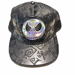 Disney Parks  Hat Flat Bill CapNightmare Before Christmas Jack Skellington Rare